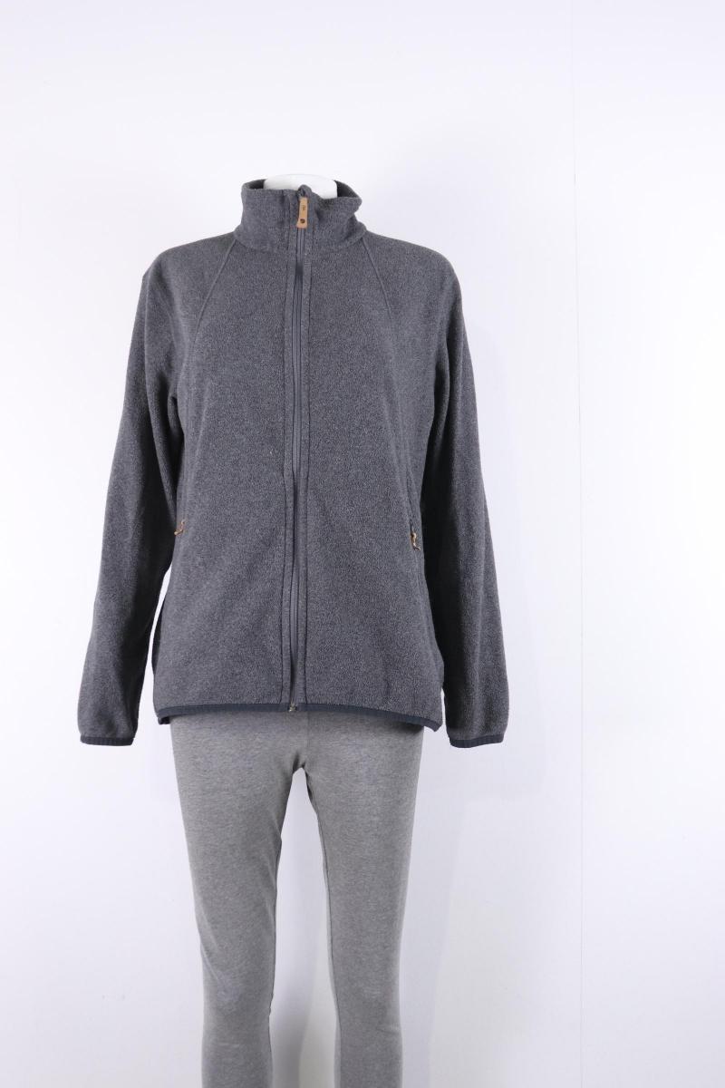 Womens fleece sweatshirtjacket FJALL RAVEN